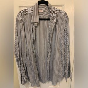 ISAIA Napoli mix dress shirt, size medium